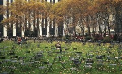 Alone in Bryant Park